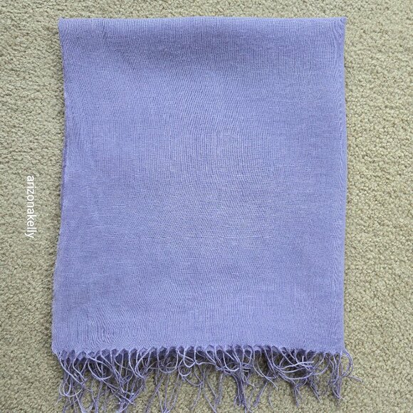 Charter Club Accessories - Lavender Linen Scarf Purple Charter Club